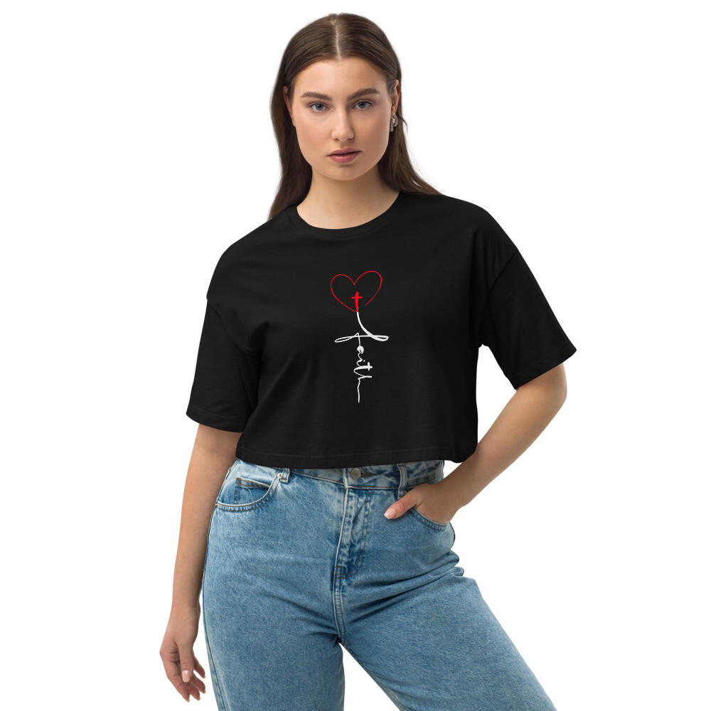 Faith Crop Top Tee