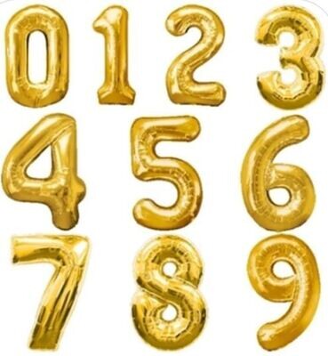 14" Foil Number Balloons