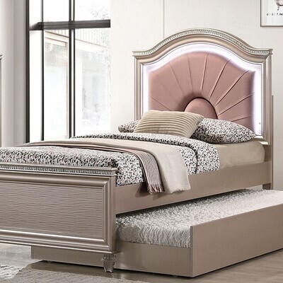 LIGHT UP BED WITH TRUNDLE TWIN/FULL