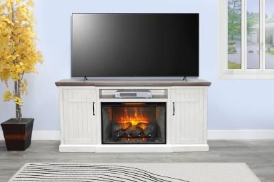 TV STAND WITH ELECTRIC FIREPLACE