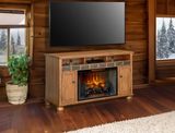 TV MEDIA STAND WITH ELECTRIC FIREPLACE