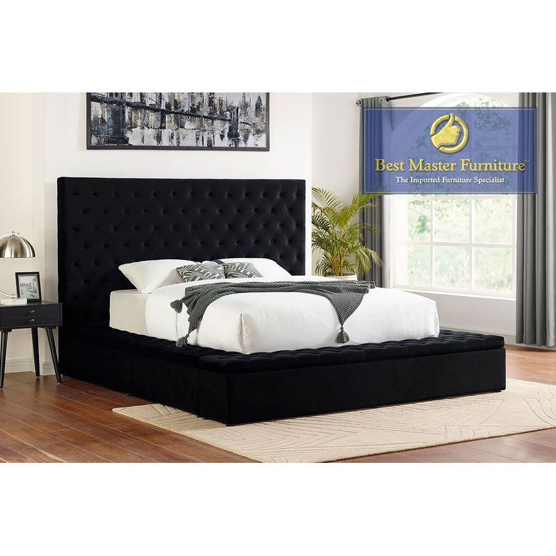 Upholstered Velvet Bed