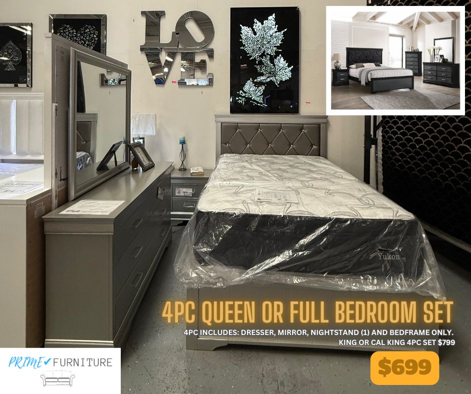 4PC QUEEN BEDROOM SET