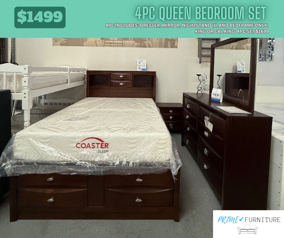 4PC QUEEN BEDROOM SET