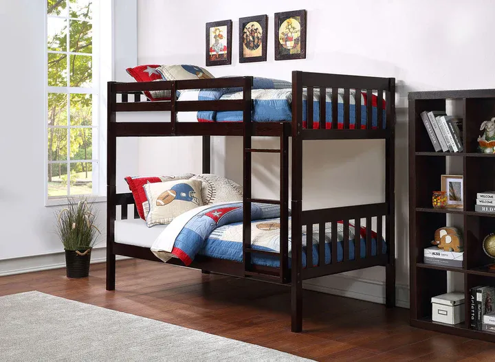 BUNK BED BRN/WTH