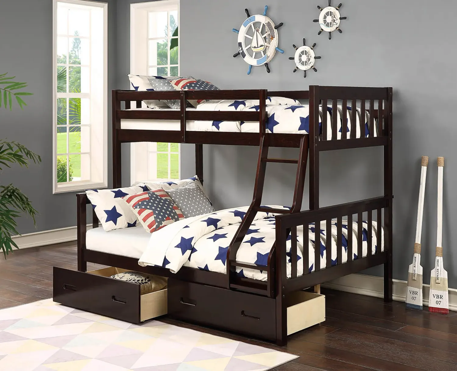 BUNK BED BROWN