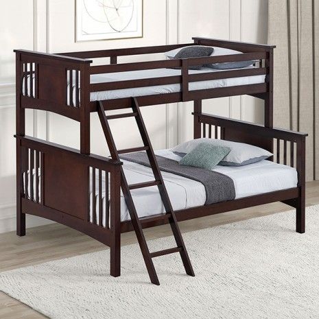 BUNK BED BRN/GRAY/WTH