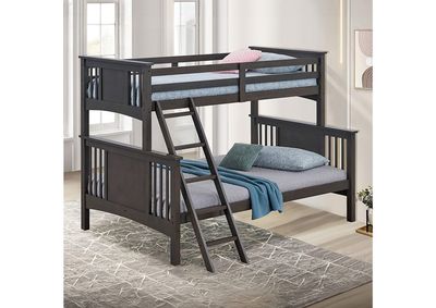 BUNK BED BRN/GRAY/WTH