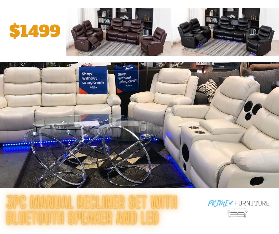 3PC MANUAL RECLINER SET