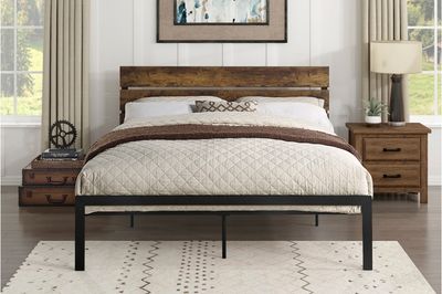 METAL-WOODEN BEDFRAME Q,F,T