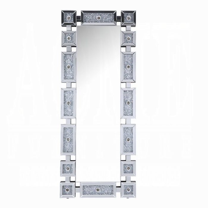 FLOOR MIRROR WITH LIGHT BULBS