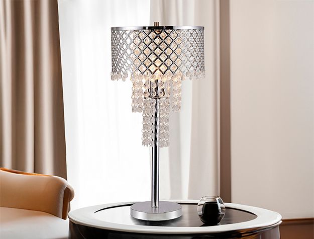 LAMP WITH CHANDELIER