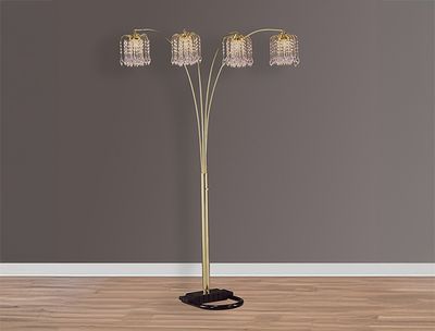 RAIN DROP ARC LAMP 84&quot;H