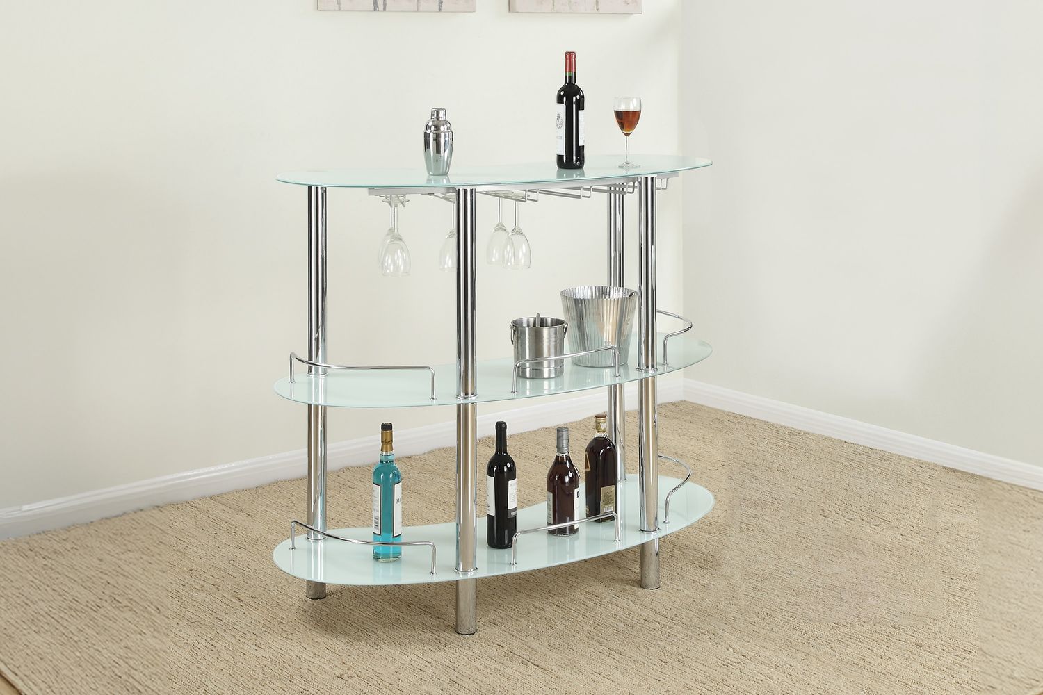 BAR STAND WHITE