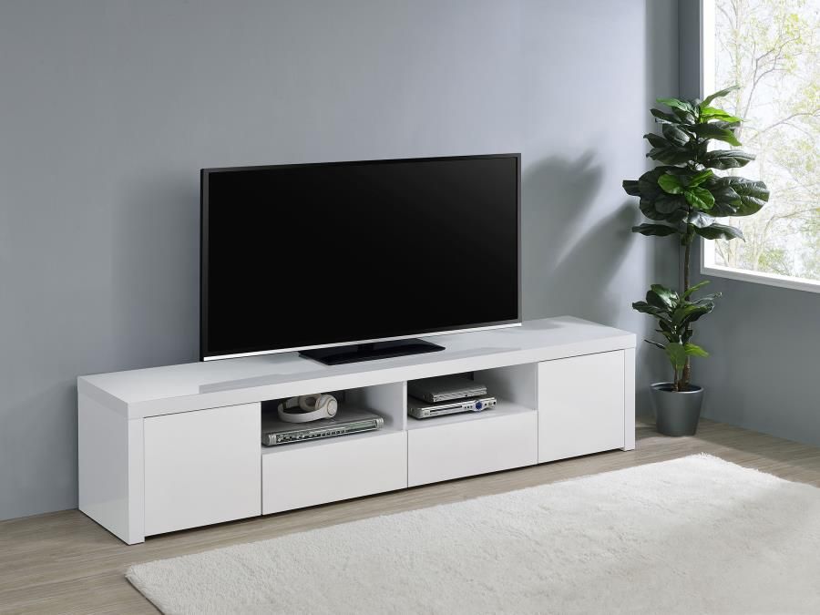 TV STAND WHITE GLOLSSY