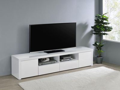 TV STAND WHITE GLOLSSY