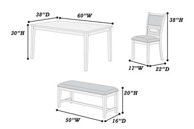6PC DINING SET