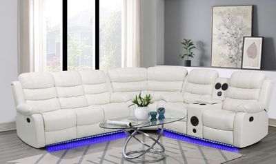 SECTIONAL WITH BLUETOOH SPEAKER AND LED