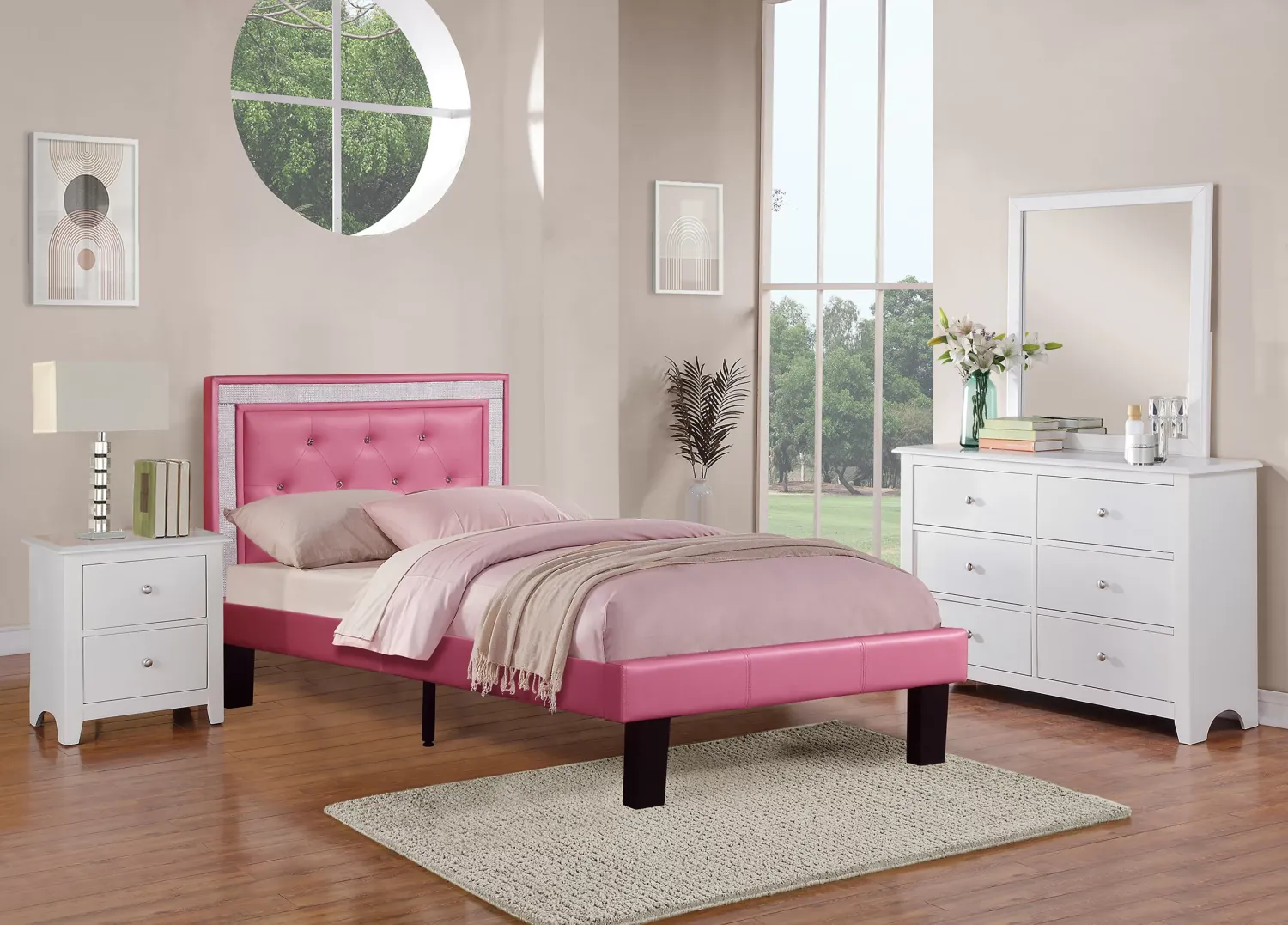 TWIN BED WITH SPARKLE