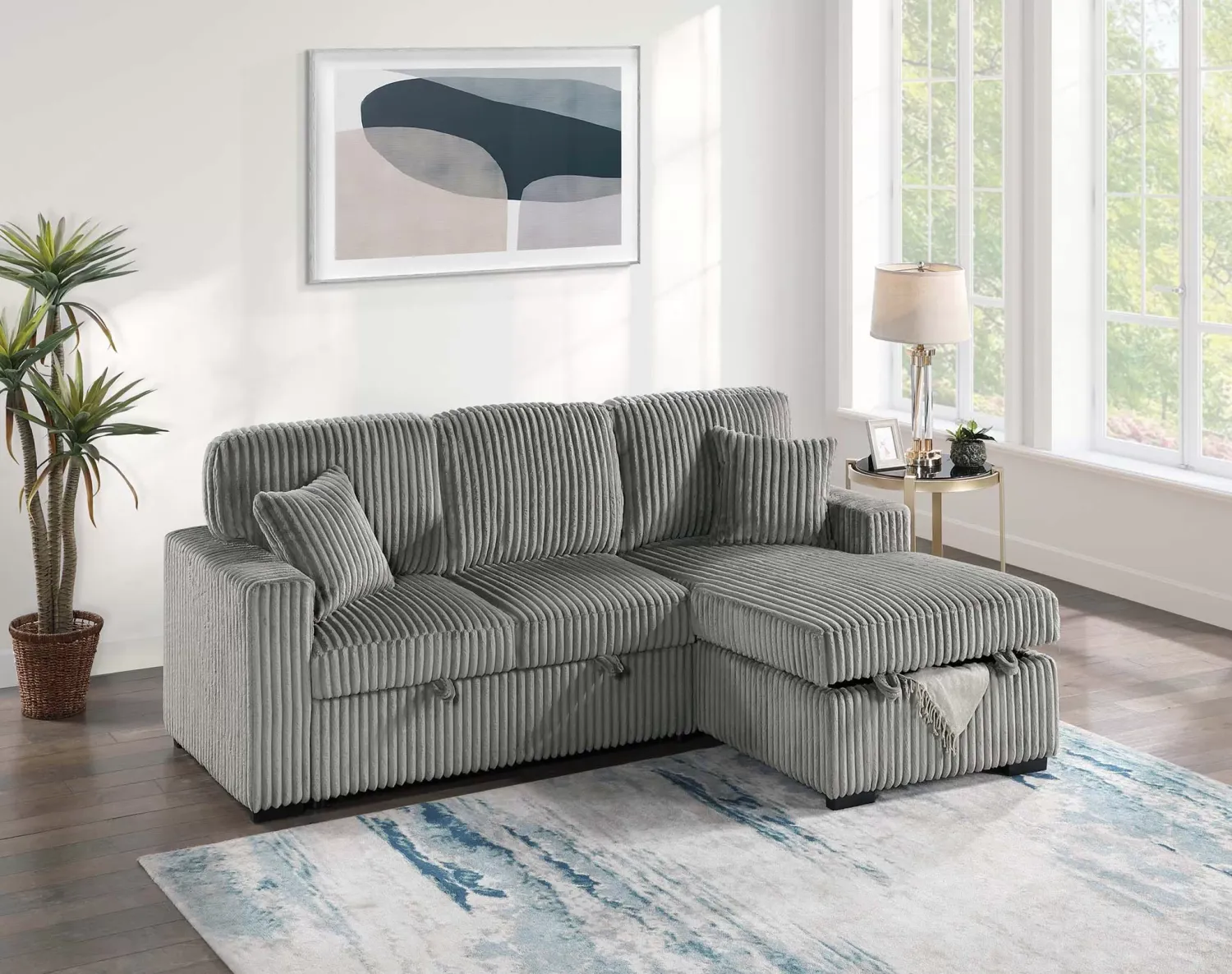 2PC CONVERTIBLE SOFA