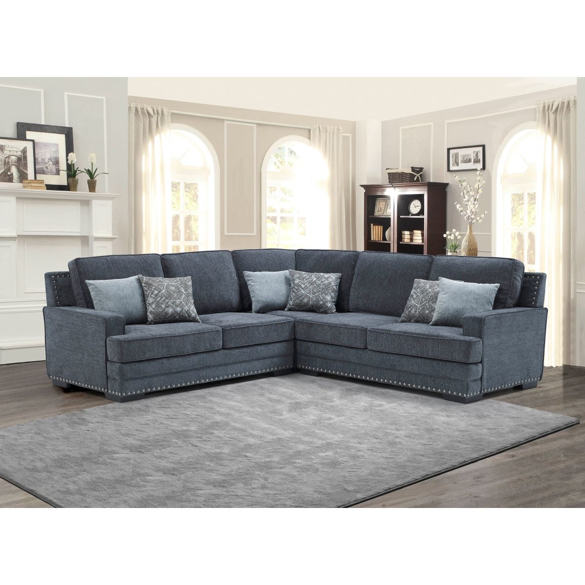 FABRIC SETIONARY SECTIONAL SOFA