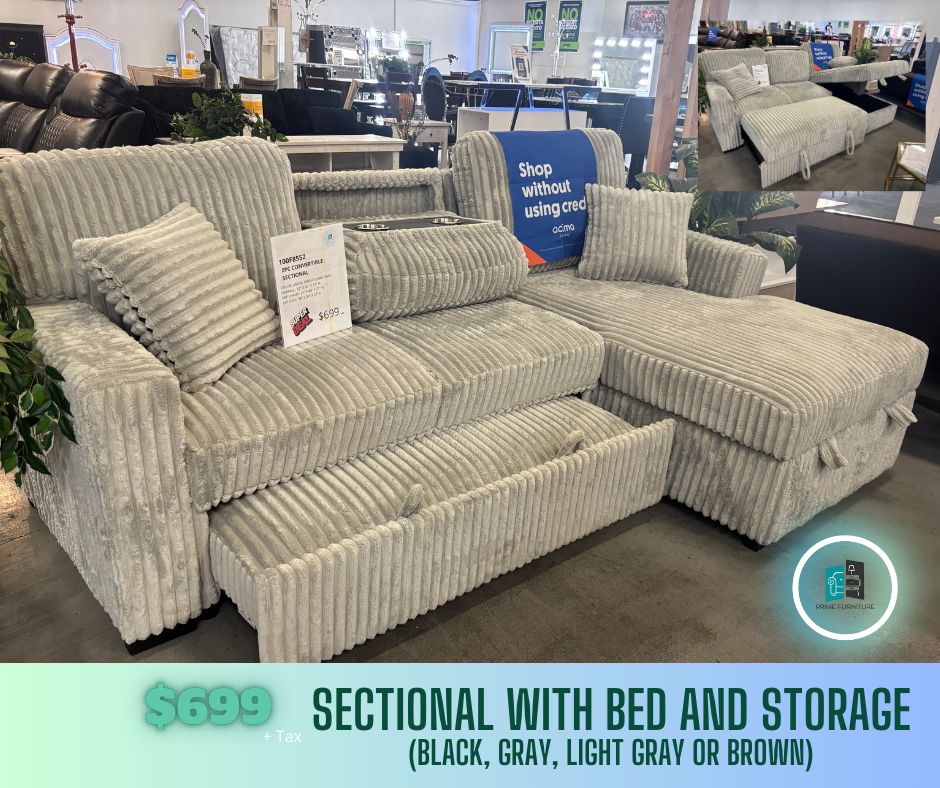 SECTIONAL WITH BED AND STORAGE