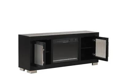 60" TV STAND W/ FIRE PLACE