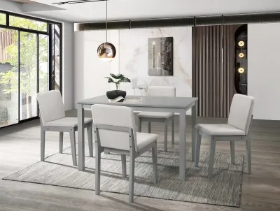 WOODEN 5PC DINING SET