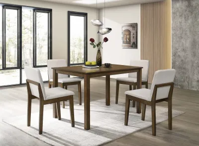 WOODEN 5PC DINING SET