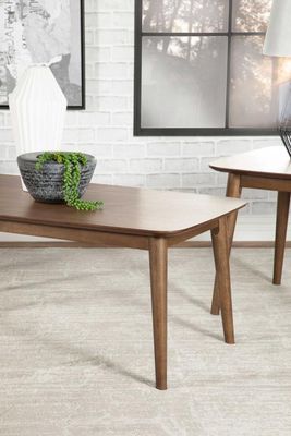 3PC COFFE TABLE WOODEN SET