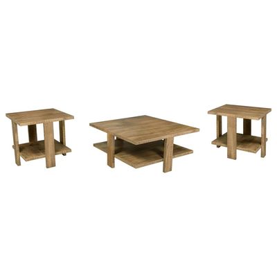 3PC WOODEN COFFE TABLE SET