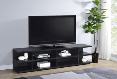 78 INCH TV STAND BLACK