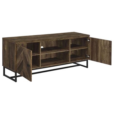 Wood 60-inch TV Stand Rustic Oak