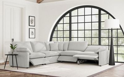 5-piece Modular Power Reclining Sectional Grey