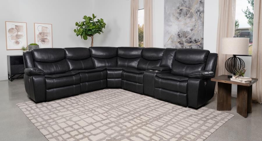 POWER RECLINER SECTIONAL DARK GRAY
