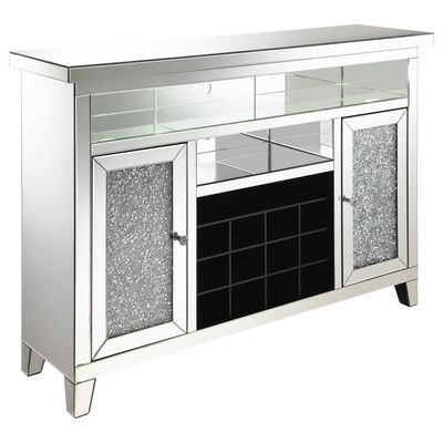 LED MIRRORED WINE STORAGE BAR