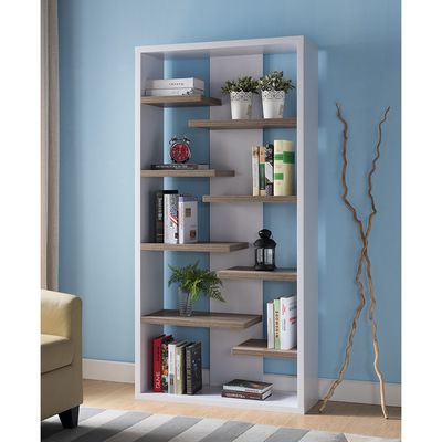 BOOKCASE WHITE &amp; DARK