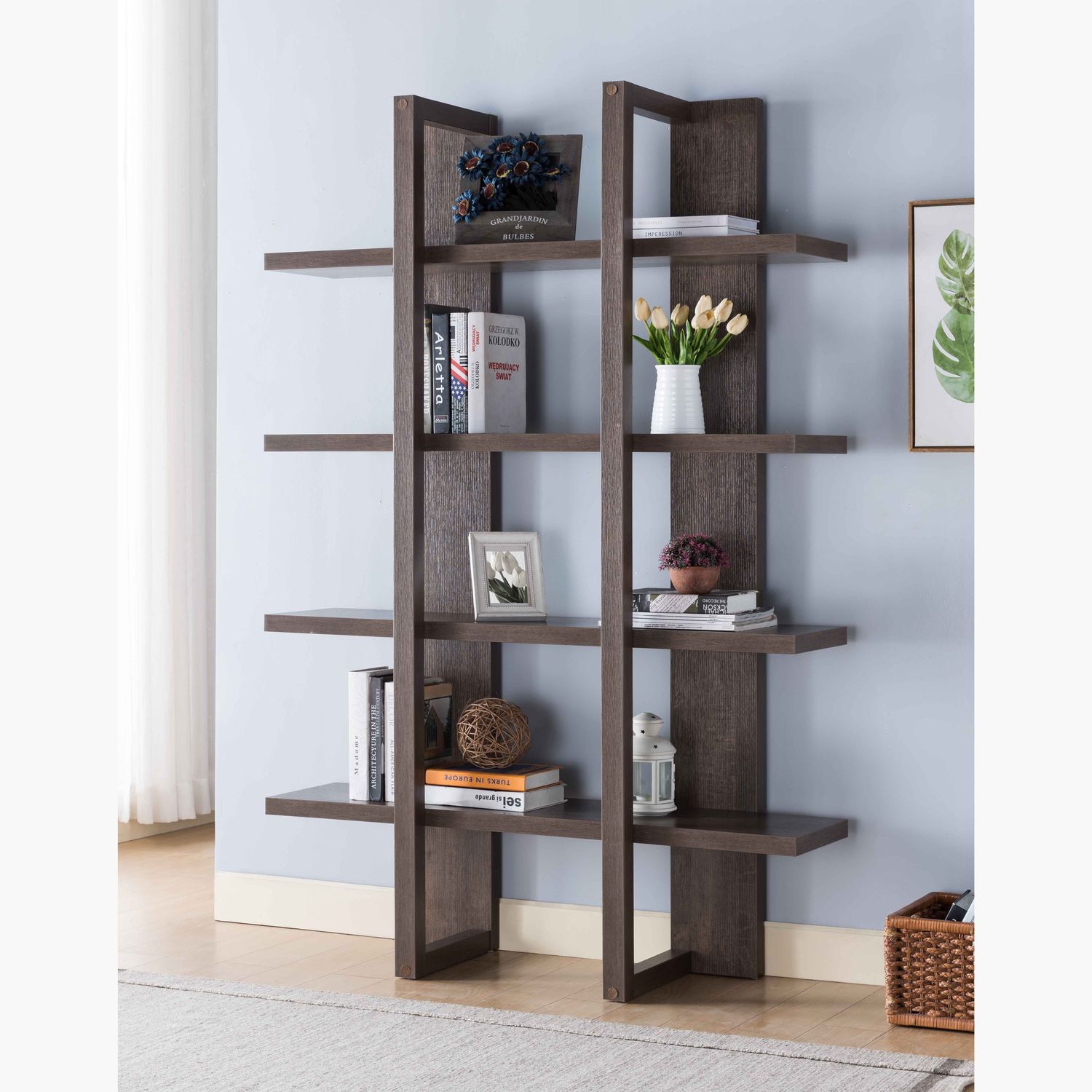 BOOKCASE WALNUT OAK