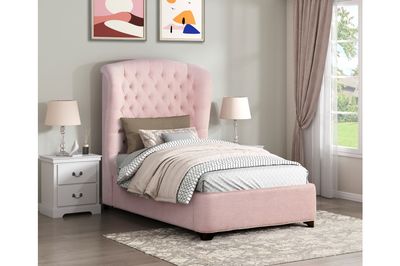 BEDFRAME SOFT PINK