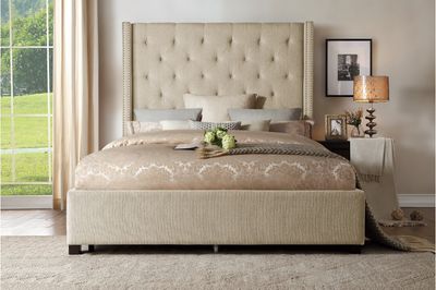 BEDFRAME BEIGE