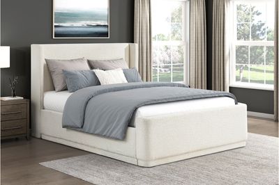 FABRIC BEDFRAME SOFT BEIGE