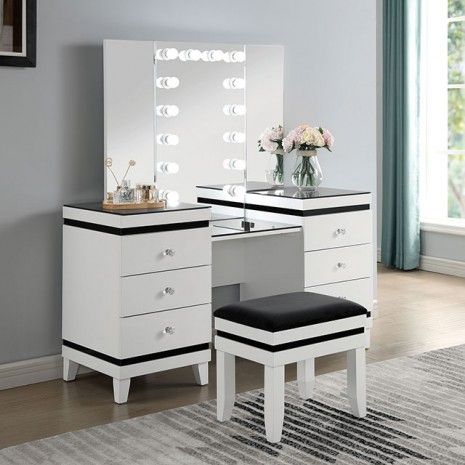 BLACK AND WHITE VANITY