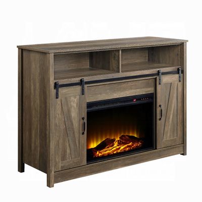 WOODEN FIREPLACE