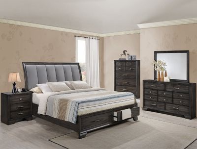 4PC BEDROOM SET WITH STORAGE BED