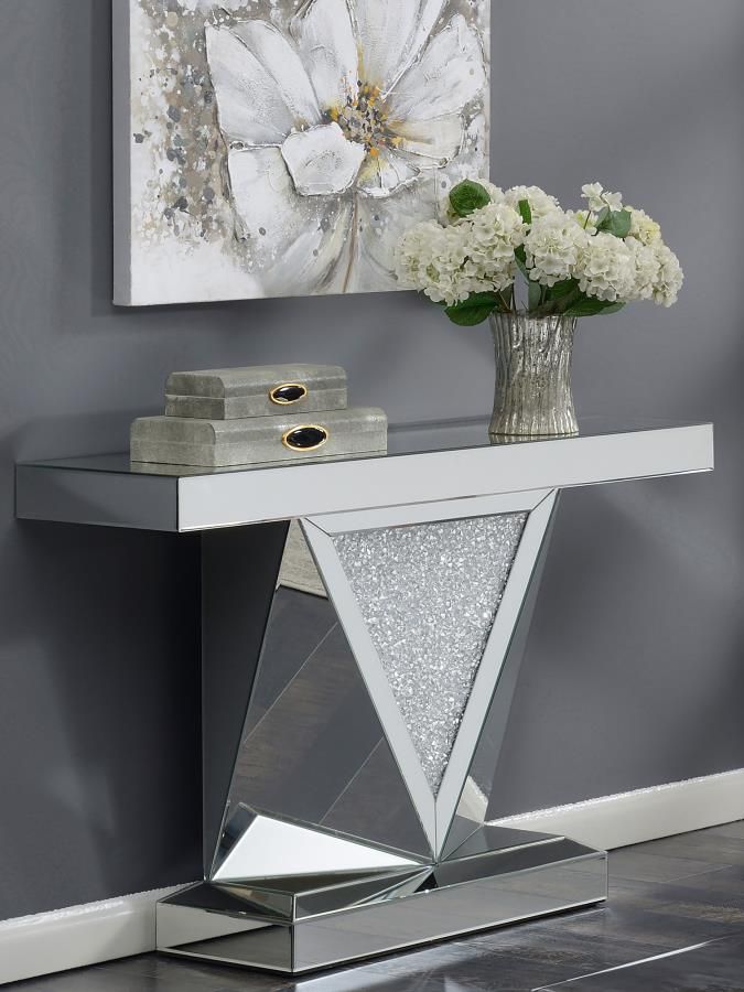 MIRRORED SILVER CONSOLE