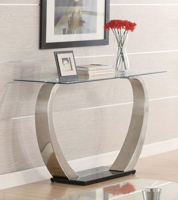 SATIN SILVER CONSOLE