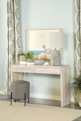 CONSOLE WHITE WASHED