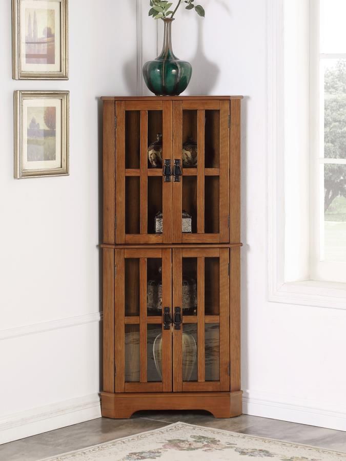WOODEN CORNER CABINET