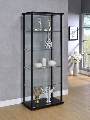 CLEAR GLASS DISPLAY CABINET