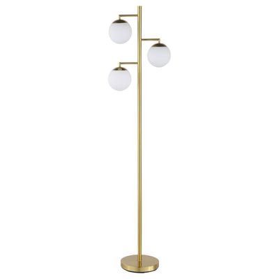 SPHERICAL BULB TREE GOLD LAMP